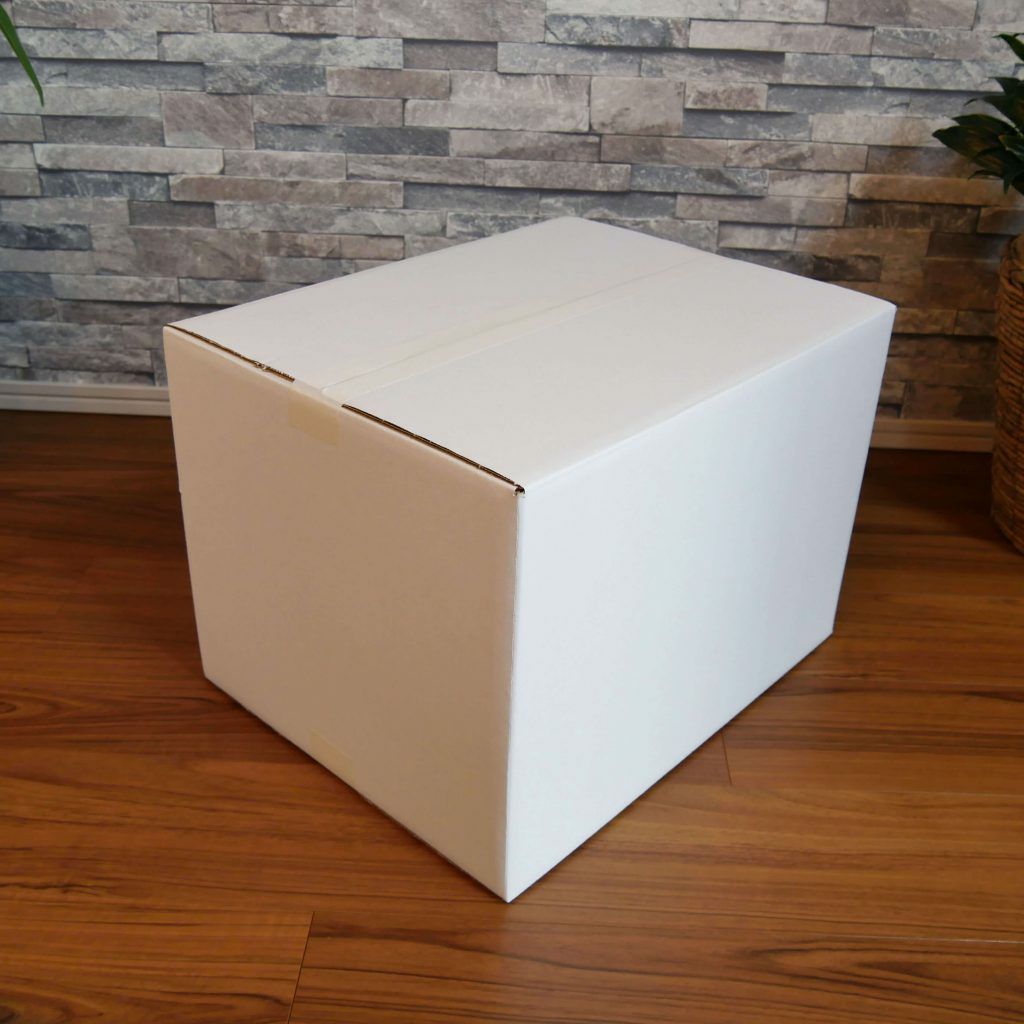 【宅配120サイズ】白 宅配配送用ダンボール箱 [ 46×35.5×32cm ]
