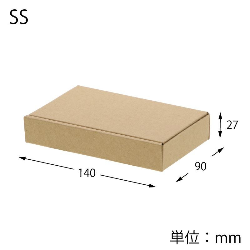 ヘイコー ミニ ダンボール 【外寸:縦90×横140×厚27mm】