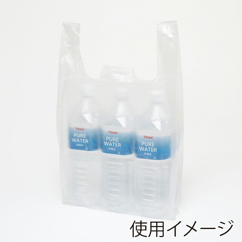 ヘイコー レジ袋 EFハンド LL ナチュラル 【厚0.017×幅295/全体幅440×高530mm(マチ:145mm)】