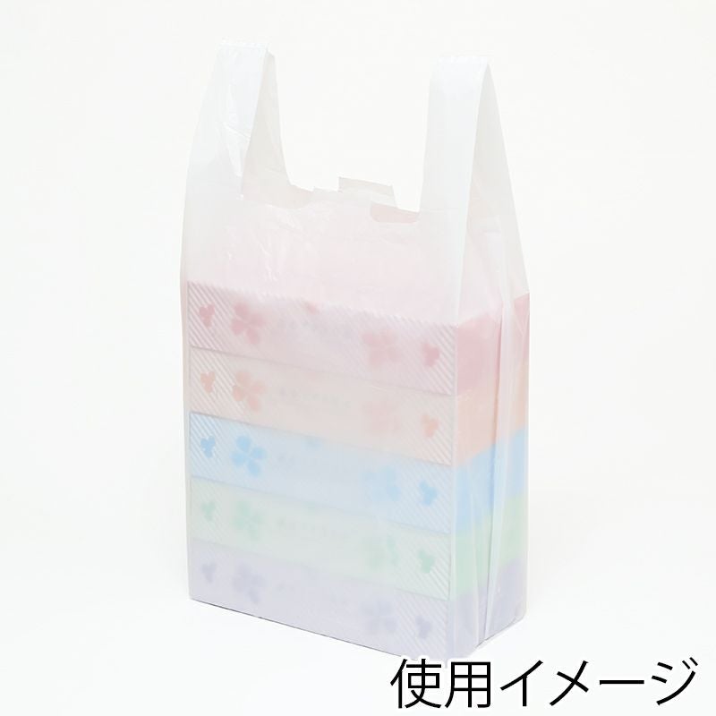 ヘイコー レジ袋 EFハンド Lロング 【厚0.014×幅255/全体幅390×高530mm(マチ:135mm)】