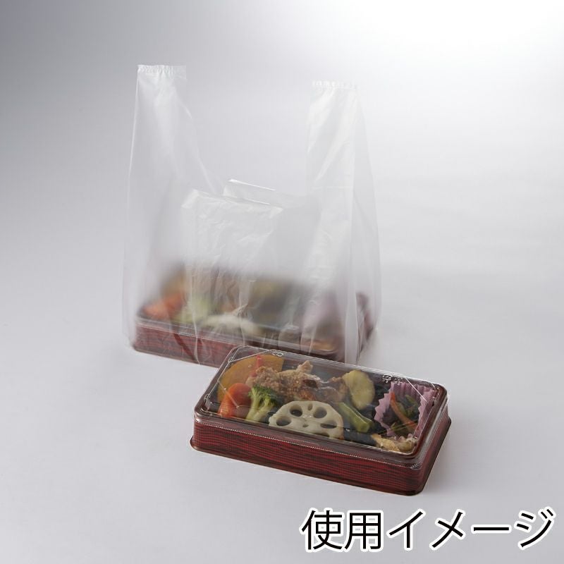 ヘイコー レジ袋 EFハンド 弁当 小 ナチュラル 【厚0.012×幅220/全体幅350×高350mm(マチ:130mm)】