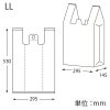ヘイコー レジ袋 再生原料 ハンドハイパー LL 【厚0.017×幅295/全体幅440×高530mm(マチ:145mm)】