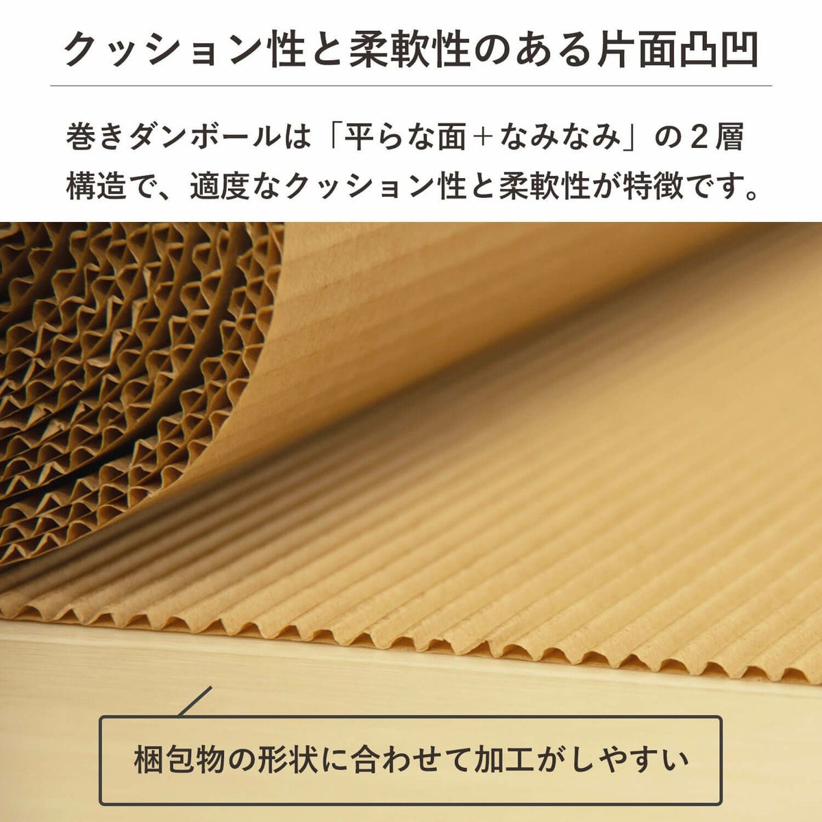 【FR10S】 巻きダンボール（片面段ボール） [ 900mm×10M ]